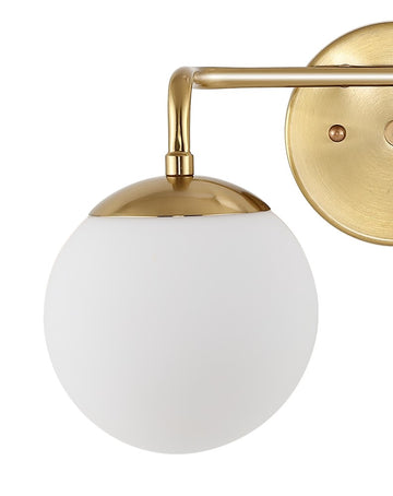Louis Parisian Globe Metal/Frosted Glass Modern Contemporary LED Vanity
